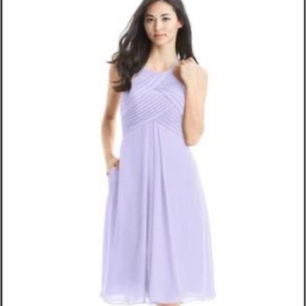 Azazie lilac midi dress size 2